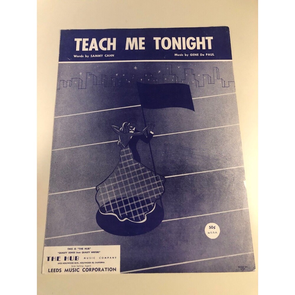 Vintage Sheet Music Teach Me Tonight Cahn/DePaul 1954